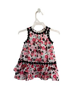 KATE SPADE  PINK  FLORAL  DRESS WITH LACE TRIM