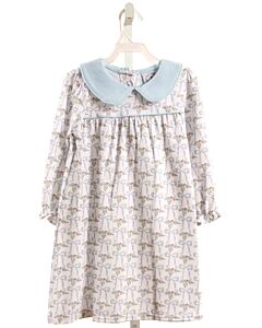LITTLE LOUANNE  LT BLUE    KNIT DRESS