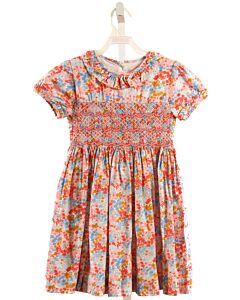 RACHEL RILEY  MULTI-COLOR  FLORAL SMOCKED DRESS