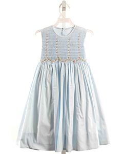 REMEMBER NGUYEN  LT BLUE   SMOCKED DRESS