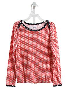 PETIT PEONY  RED    KNIT LS SHIRT