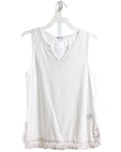 SPLENDID  WHITE TERRY CLOTH   SLEEVELESS SHIRT