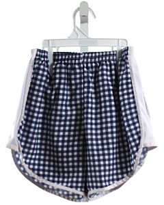 AZARHIA  NAVY  GINGHAM  SHORTS