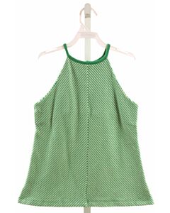 BISBY BY LITTLE ENGLISH  GREEN  STRIPED  KNIT TANK