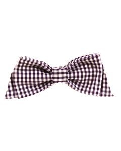 THE BOW NEXT DOOR  PURPLE  GINGHAM  HAIR BOW