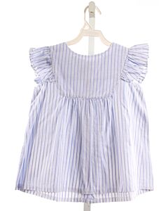 BELLA BLISS  BLUE  STRIPED  SLEEVELESS SHIRT