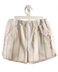THE BEAUFORT BONNET COMPANY  MULTI-COLOR  STRIPED  SHORTS WITH EYELET TRIM