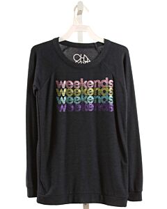 CHASER  BLUE   PRINTED DESIGN KNIT LS SHIRT