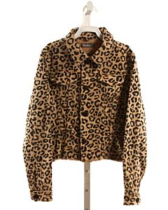 DL1961  BROWN   PRINTED DESIGN OUTERWEAR
