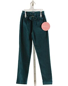 BISBY BY LITTLE ENGLISH  GREEN VELVET   PANTS