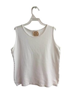 THE BEAUFORT BONNET COMPANY  WHITE    SLEEVELESS SHIRT