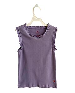 PINK CHICKEN  PURPLE    KNIT TANK WITH RUFFLE
