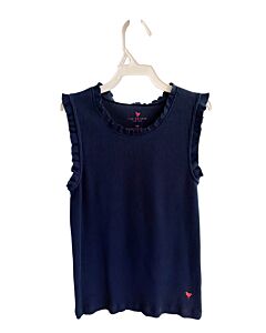 PINK CHICKEN  NAVY    KNIT TANK WITH RUFFLE
