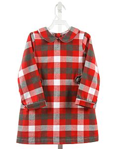 THE OAKS APPAREL   RED  PLAID  DRESS 