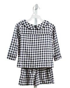 THE OAKS APPAREL  NAVY  GINGHAM  2-PIECE OUTFIT