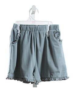 THE OAKS APPAREL   BLUE KNIT   SHORTS WITH RUFFLE