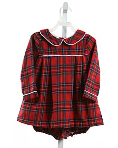 THE OAKS APPAREL   RED  PLAID  2-PIECE OUTFIT