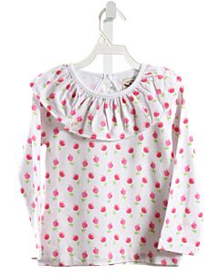 THE OAKS APPAREL   PINK KNIT FLORAL PRINTED DESIGN SHIRT-LS