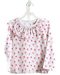 THE OAKS APPAREL   PINK KNIT FLORAL PRINTED DESIGN SHIRT-LS