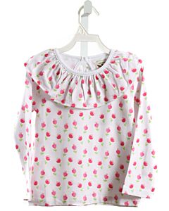 THE OAKS APPAREL   PINK KNIT FLORAL PRINTED DESIGN SHIRT-LS