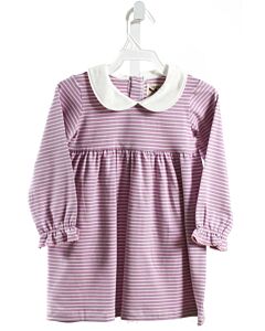 THE OAKS APPAREL   PURPLE KNIT STRIPED  DRESS