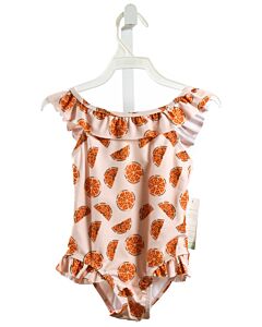 THE OAKS APPAREL   ORANGE   PRINTED DESIGN 1-PIECE SWIMSUIT