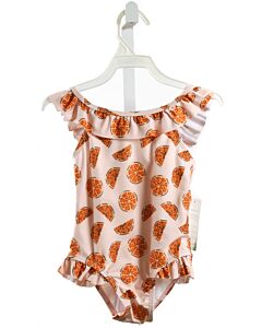 THE OAKS APPAREL   ORANGE   PRINTED DESIGN 1-PIECE SWIMSUIT