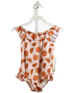 THE OAKS APPAREL   ORANGE   PRINTED DESIGN 1-PIECE SWIMSUIT