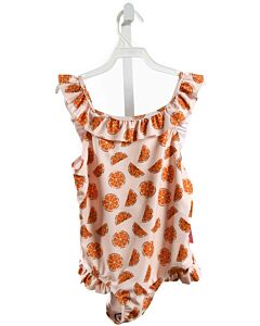 THE OAKS APPAREL   ORANGE   PRINTED DESIGN 1-PIECE SWIMSUIT