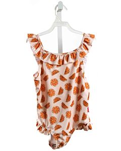 THE OAKS APPAREL   ORANGE   PRINTED DESIGN 1-PIECE SWIMSUIT