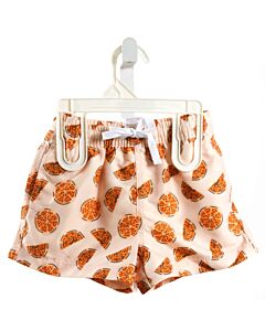 THE OAKS APPAREL   ORANGE   PRINTED DESIGN SWIM TRUNKS