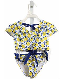 THE OAKS APPAREL   YELLOW   PRINTED DESIGN 2-PIECE SWIMSUIT