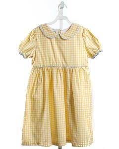 THE OAKS APPAREL   YELLOW  GINGHAM  DRESS