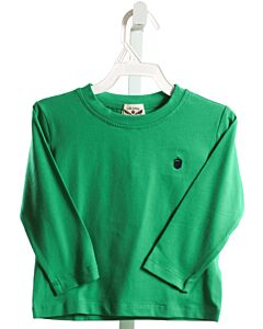 THE OAKS APPAREL   GREEN    KNIT LS SHIRT