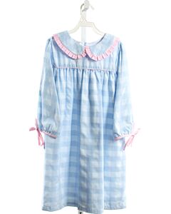 THE OAKS APPAREL   BLUE  GINGHAM  DRESS