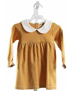 THE OAKS APPAREL   MUSTARD  STRIPED  KNIT DRESS