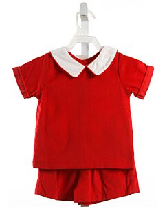 THE OAKS APPAREL   RED CORDUROY   2-PIECE OUTFIT