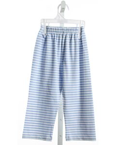 THE OAKS APPAREL   BLUE KNIT STRIPED  PANTS