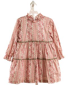 THE OAKS APPAREL   PINK  FLORAL PRINTED DESIGN DRESS