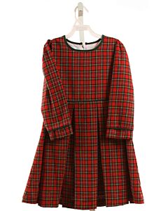 THE OAKS APPAREL   RED  PLAID  DRESS