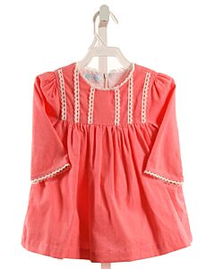 THE OAKS APPAREL   PINK CORDUROY   DRESS WITH PICOT STITCHING