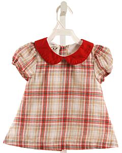 THE OAKS APPAREL   RED  PLAID  DRESS