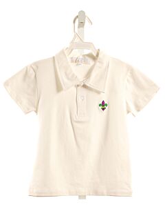 THE OAKS APPAREL   WHITE    KNIT SS SHIRT