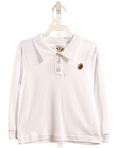 THE OAKS APPAREL   WHITE    KNIT LS SHIRT