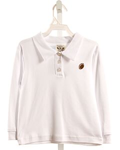 THE OAKS APPAREL   WHITE    KNIT LS SHIRT