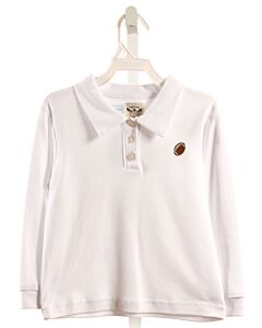 THE OAKS APPAREL   WHITE    KNIT LS SHIRT