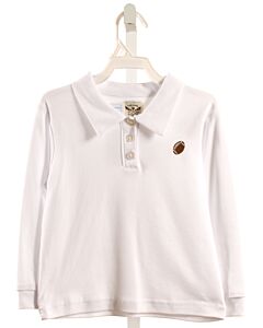 THE OAKS APPAREL   WHITE    KNIT LS SHIRT
