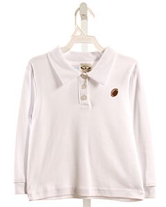THE OAKS APPAREL   WHITE    KNIT LS SHIRT