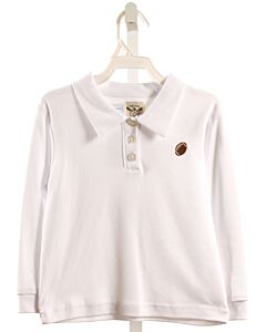 THE OAKS APPAREL   WHITE    KNIT LS SHIRT