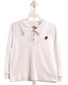 THE OAKS APPAREL   WHITE    KNIT LS SHIRT